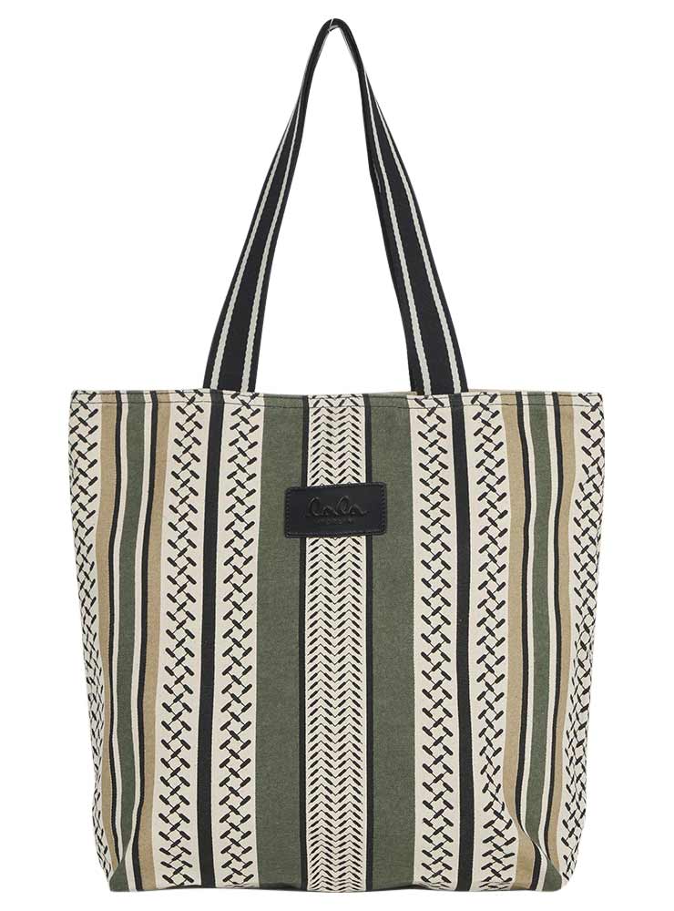 Lala Berlin Tote Carmela Colored olive and warm sand Cristels