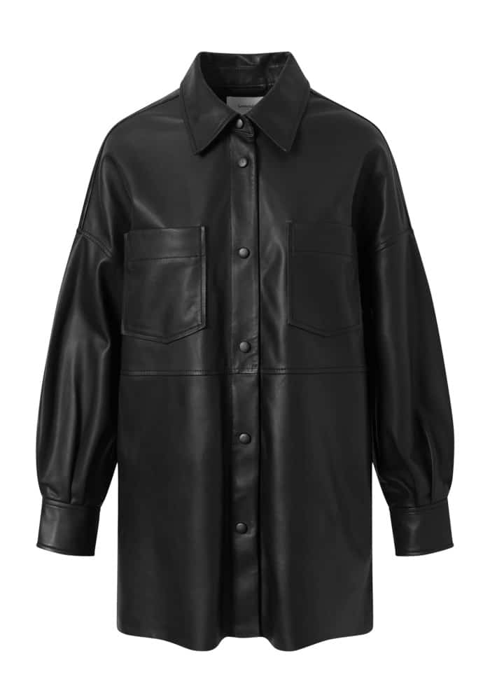 Lovechild Freja Silky Leather Shirt Black