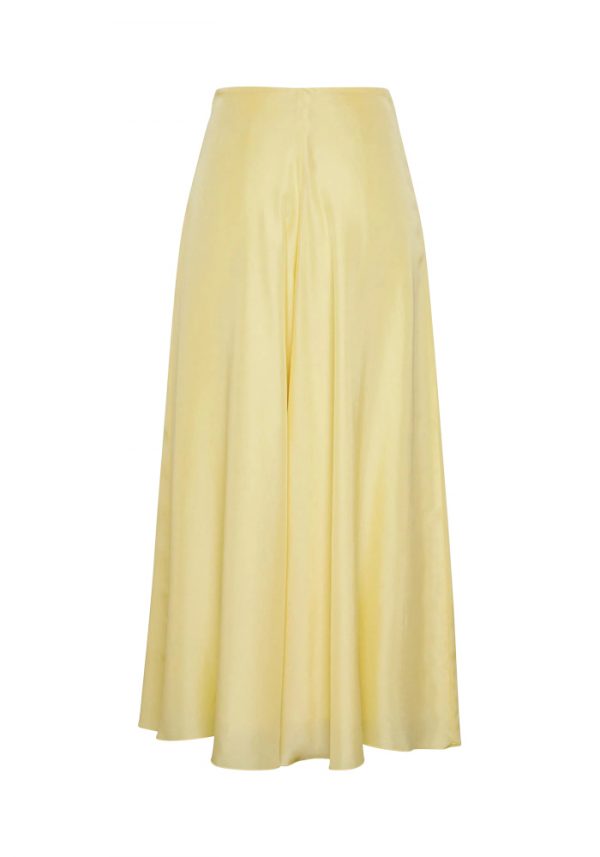 Pomandere Long skirt with soft folds gul