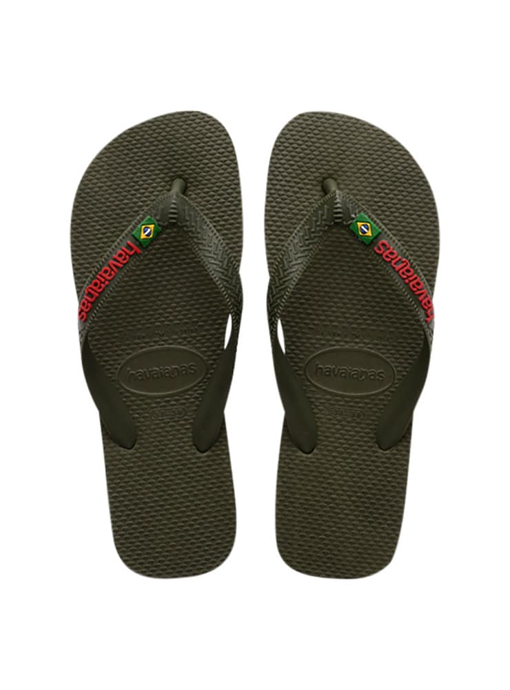 Havaianas sandaler brasil logo green