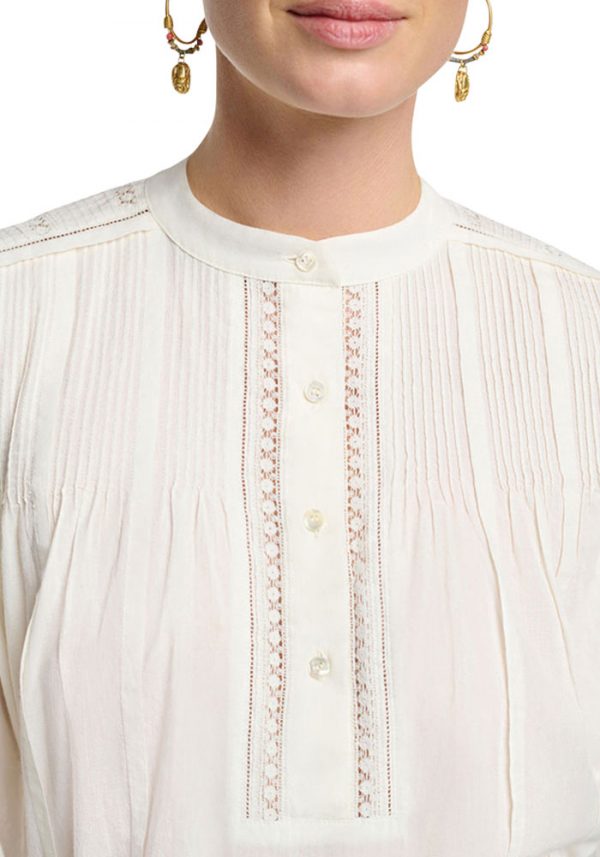 VANESSA BRUNO Natsumi pleated blouse blanc