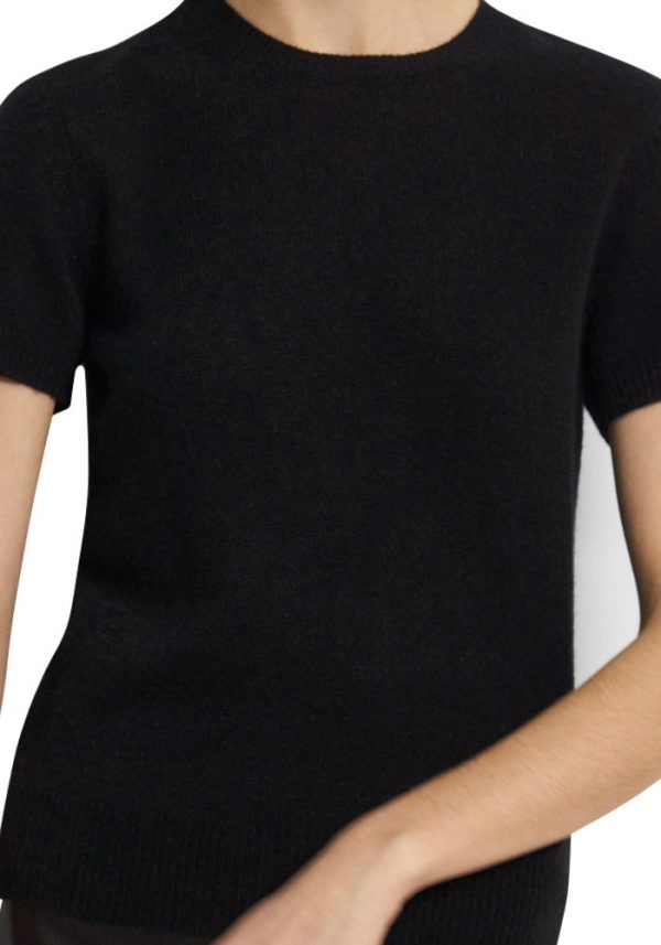 Theory basic tee feather cashmere black