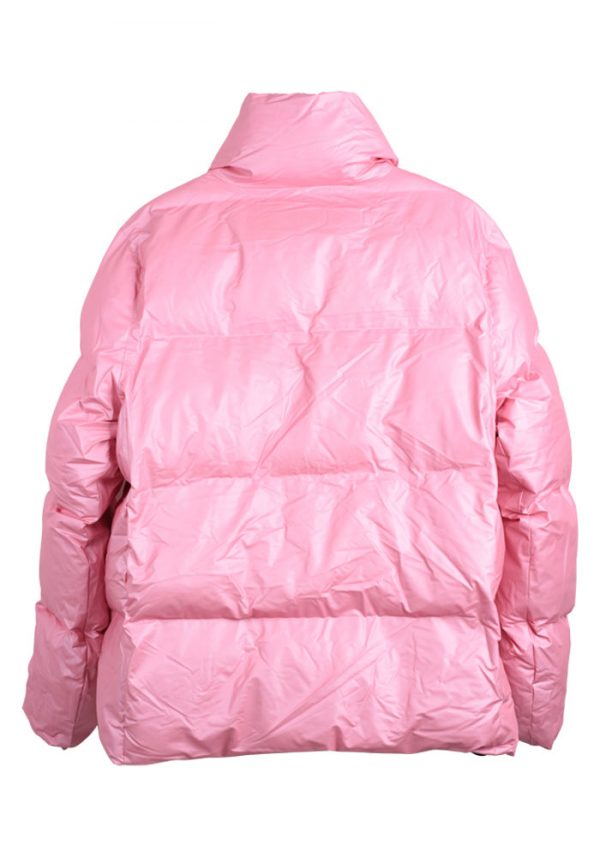 Rains Boxy Puffer Jacket pink sky