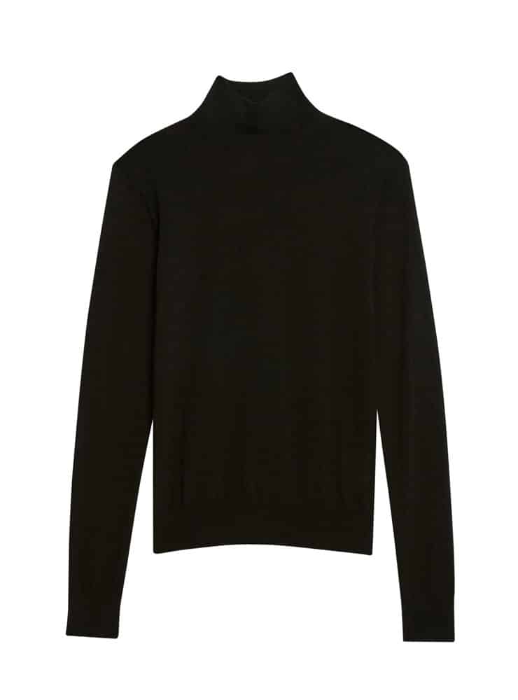 Theory Turtleneck Sweater in Regal Wool black