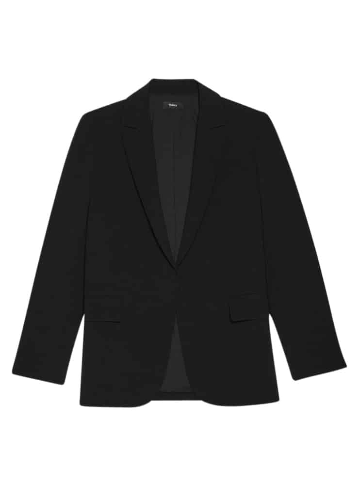 Theory relaxed jacket black admiral crepe