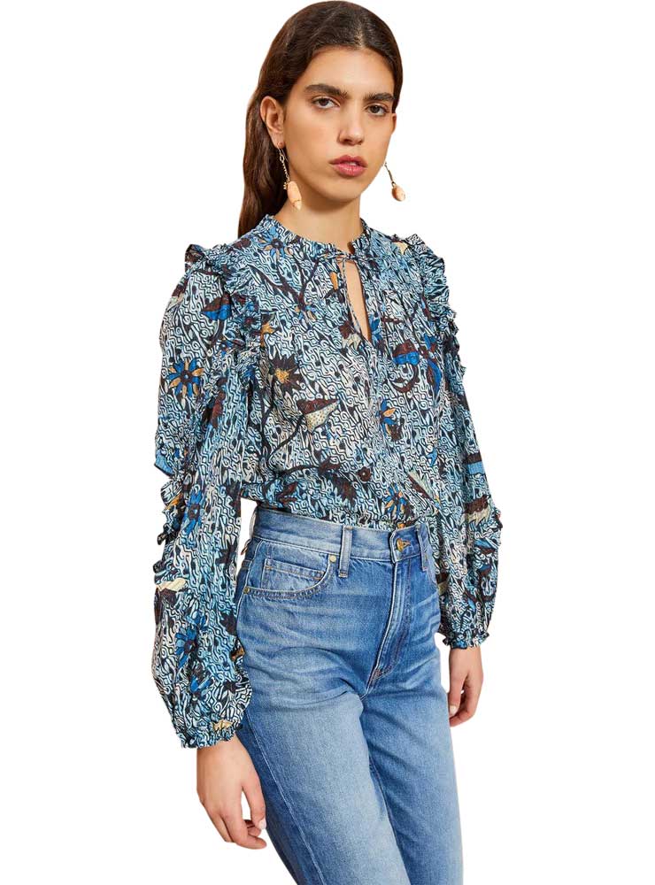 ULLA JOHNSON manet blouse morning glory