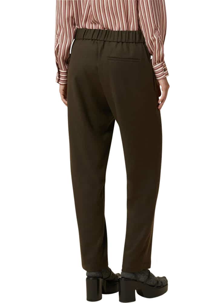 POMANDERE TROUSERS WITH ELASTIC WAISTBAND forrest