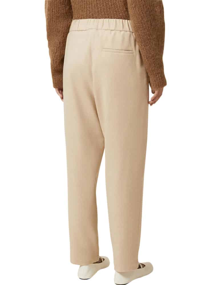 Pomandere Trousers with elastic waistband butter