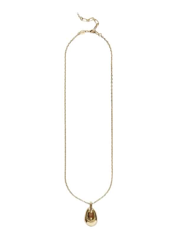 ANNI LU Golden Pebble Necklace