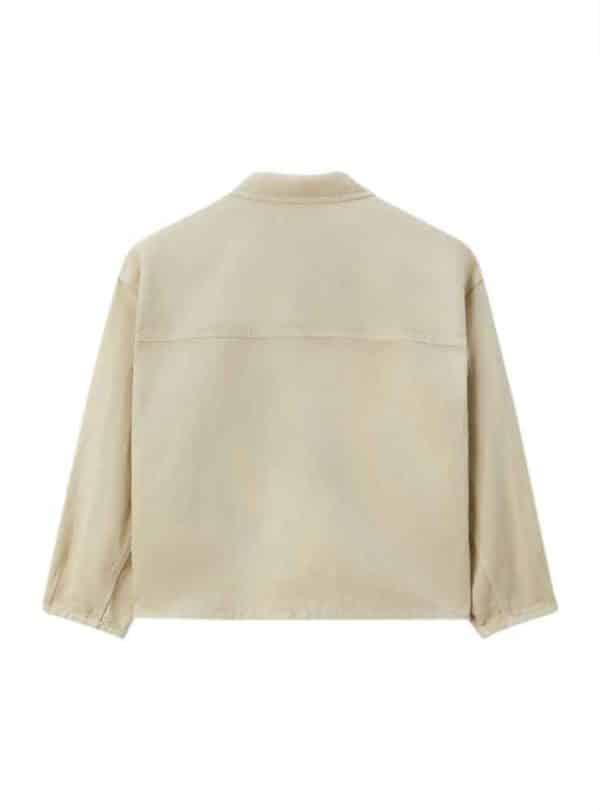 Pomandere Jacket with patch pockets light beige