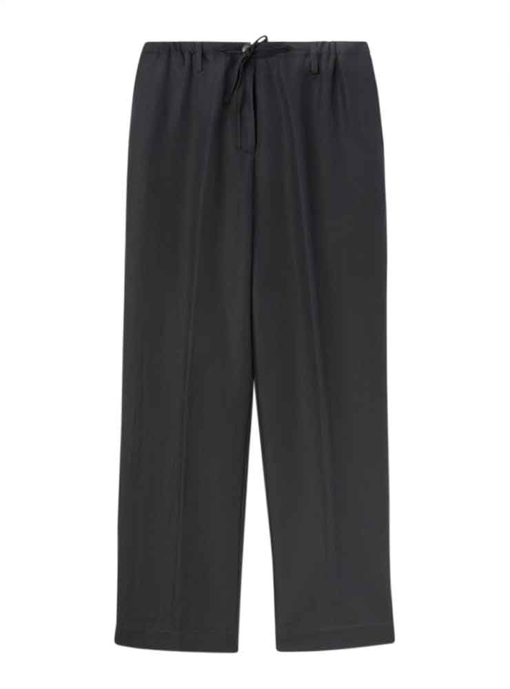 Pomandere Trousers with elastic waist charcoal