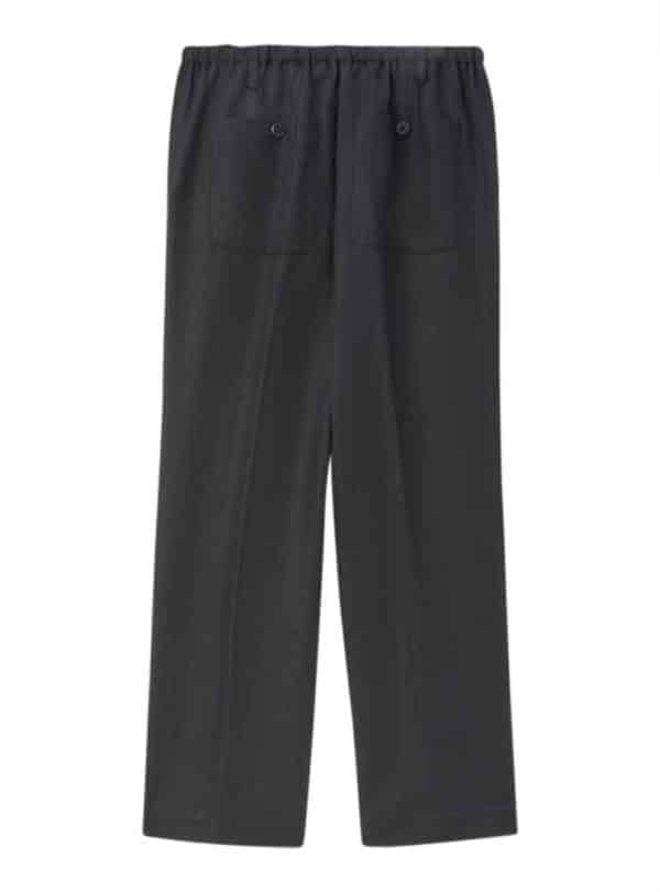 Pomandere Trousers with elastic waist charcoal