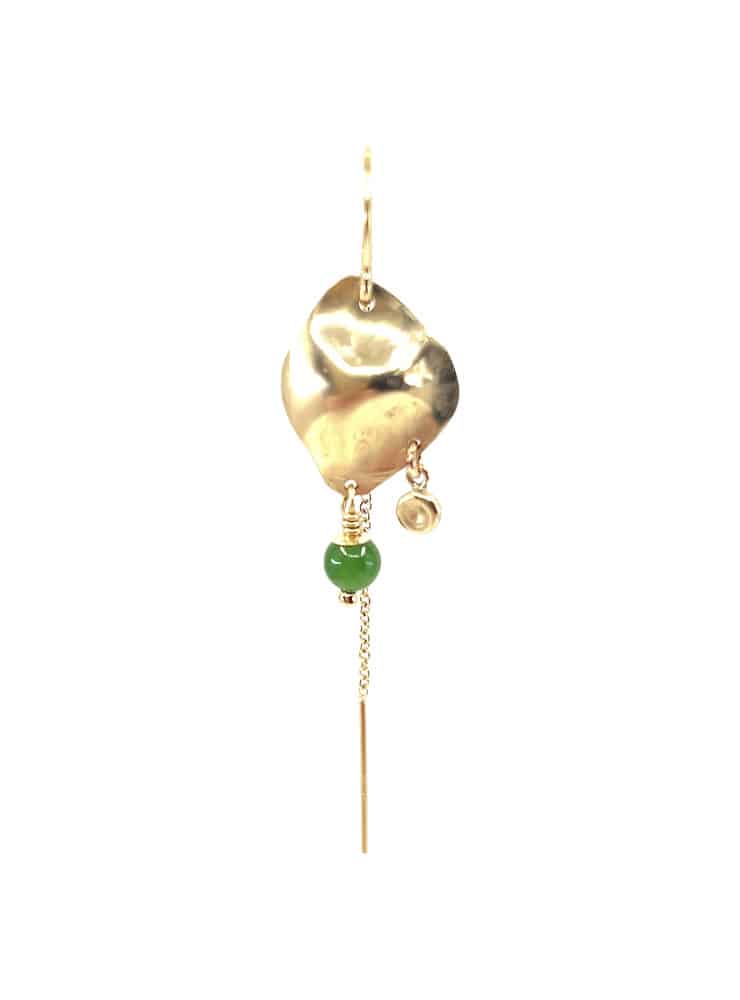 Leleah jodhi green jade earring