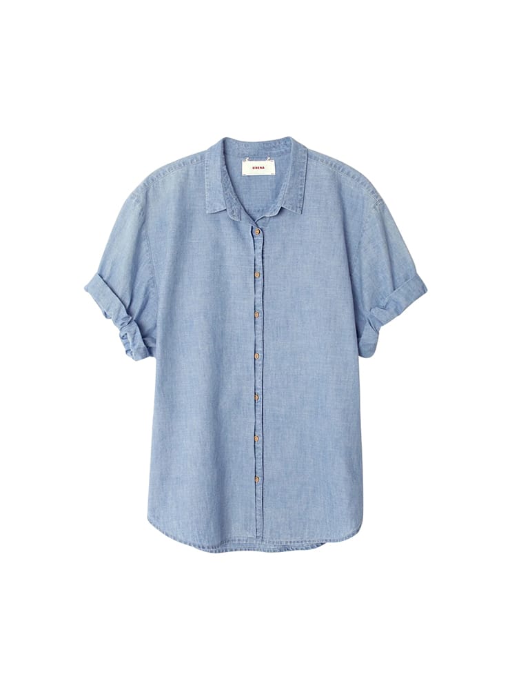 Xirena channing shirt dusty blue