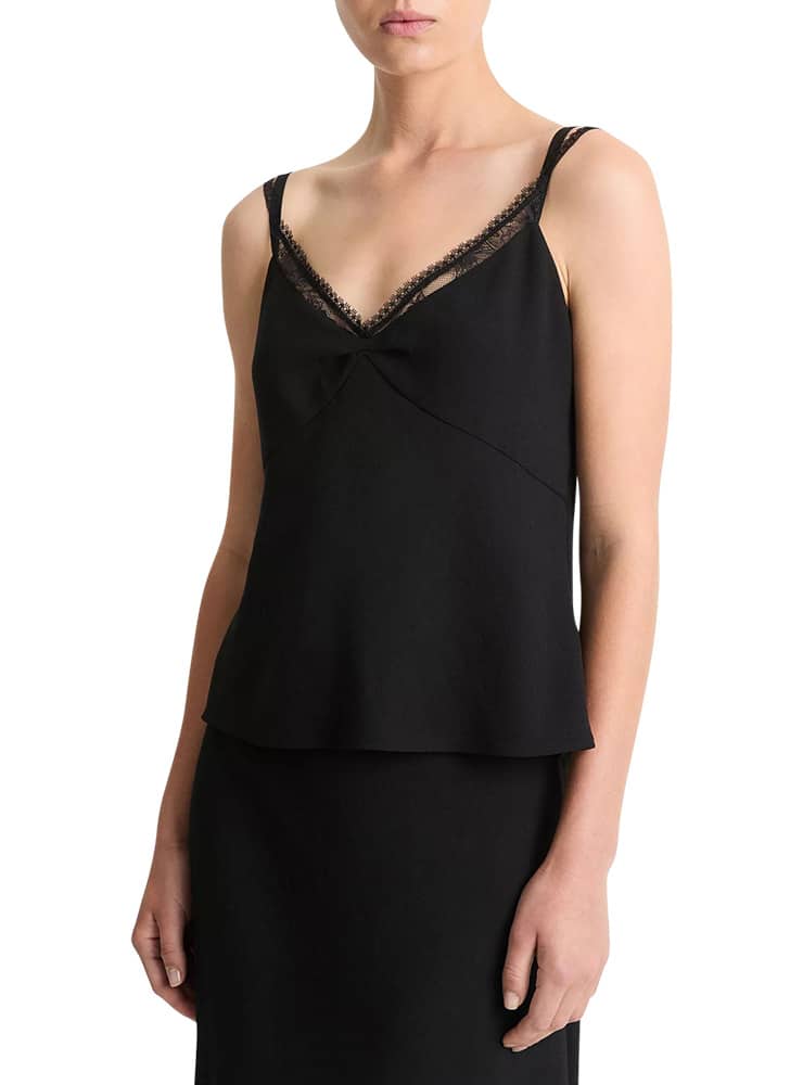 Vince Lace-Trim Camisol black