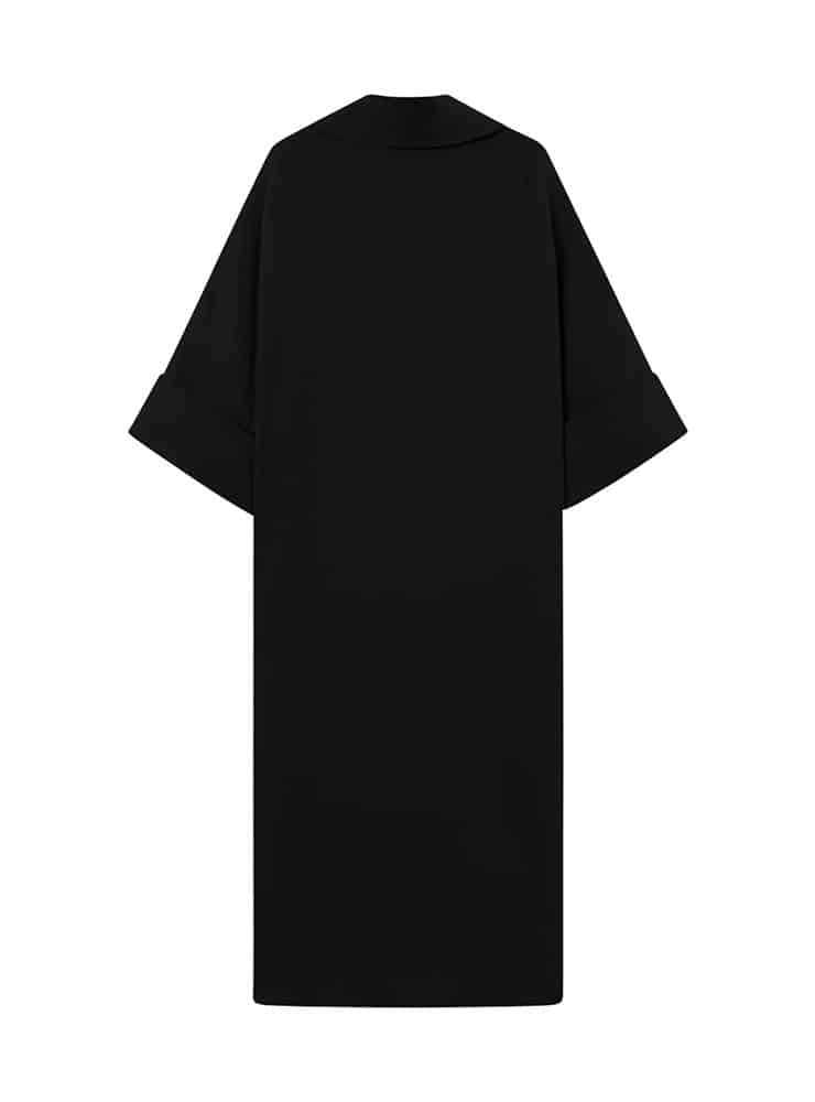 mkdt studio Diana black crepe dress