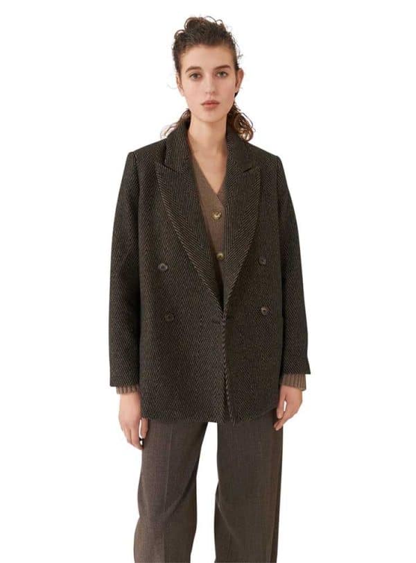 Lovechild Arizona Blazer Multi Brown Herringbone