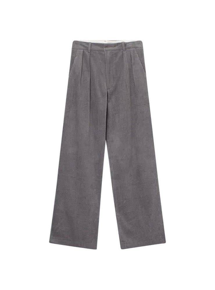 ann LUCIE PANTS CORDUROY GREY