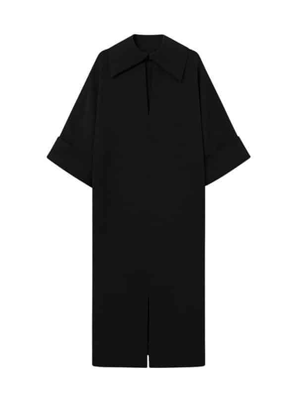 mkdt studio Diana black crepe dress