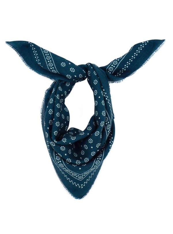 MOISMONT FOULARD 676 navy blue SCARF 70×70