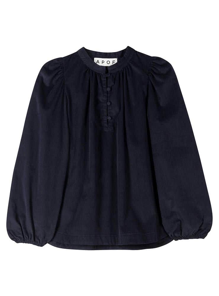 Apof AUDREY SHIRT NAVY BABY CORD