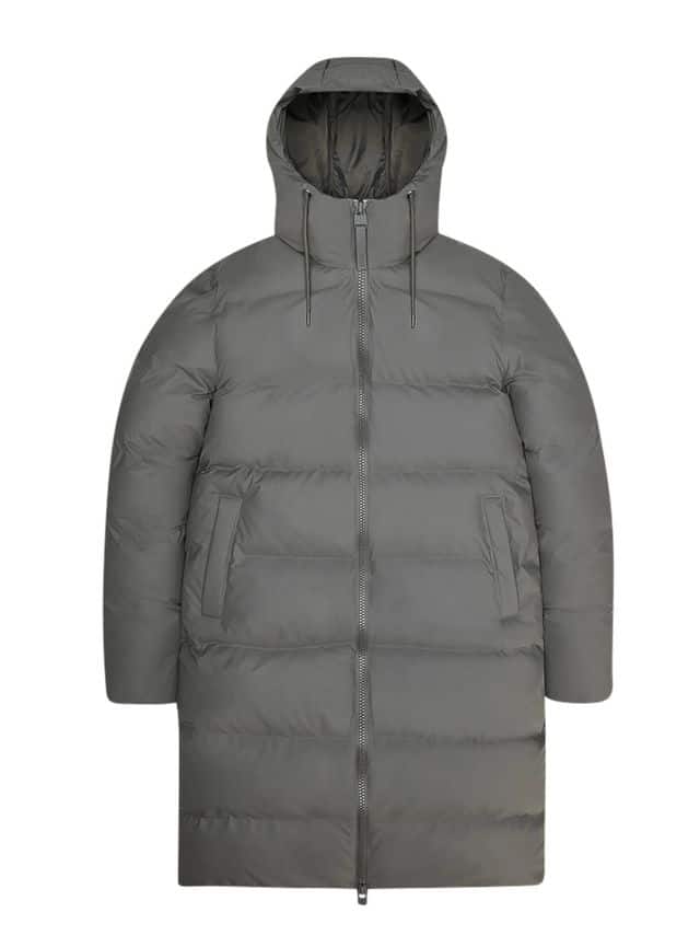 Rains Alta Longer Puffer Jacket grey