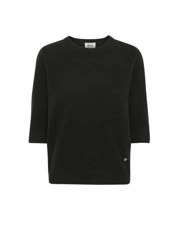 Beta Studios LADY SLEEVE O-NECK BLACK