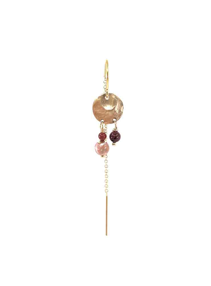 Leleah falke pink RHODOCROSIT earring