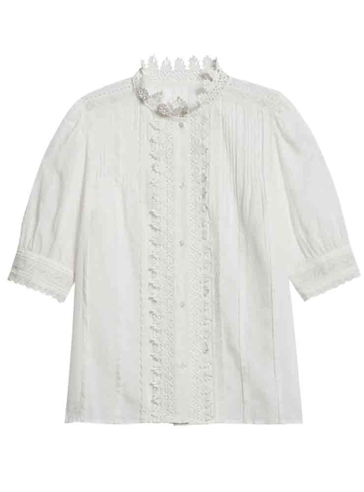 Vanessa Bruno ARSENENEO BLOUSE COTTON BLEND blanc