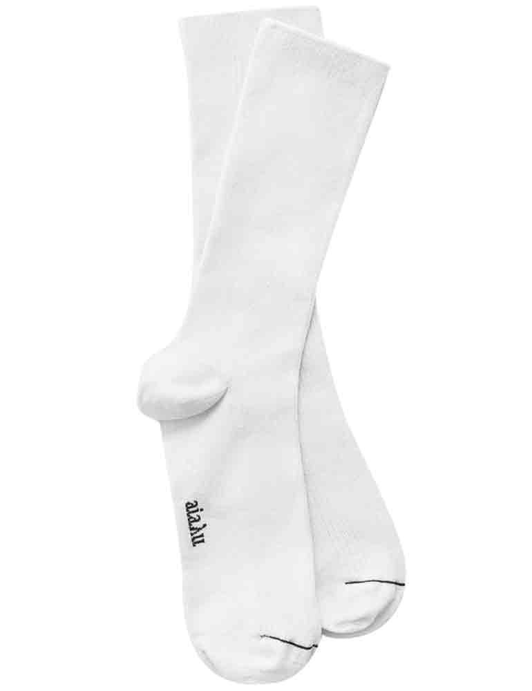 Aiayu Cotton rib socks white