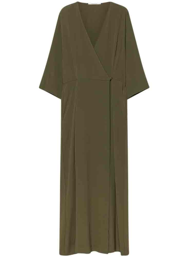 Pomandere silk dress khaki