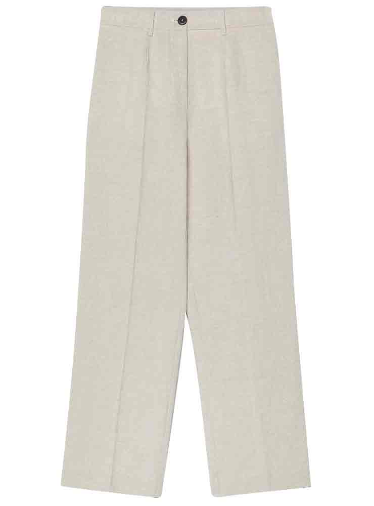 POMANDERE WIDE-LEG TROUSERS icebeige