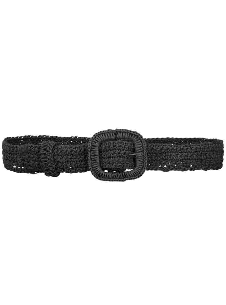 Skall Studio carla straw belt black