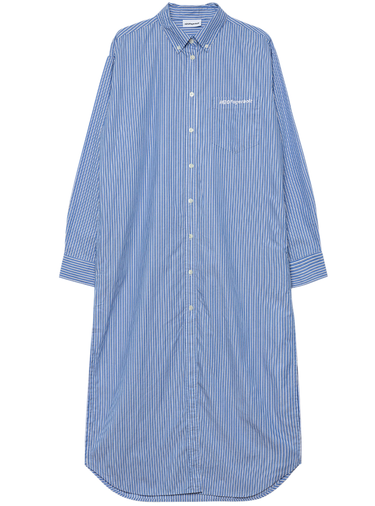 H2o Fagerholt Sunday Shirt Dress Blue Stripe