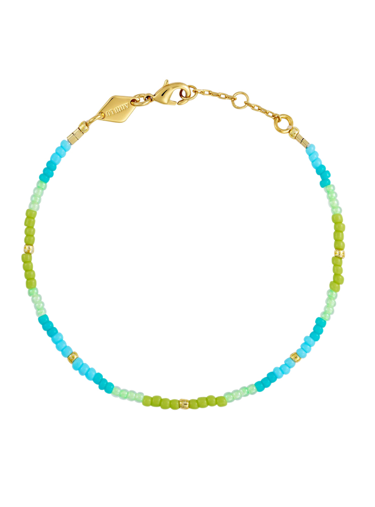 ANNI LU TIE DYE BRACELET aqua