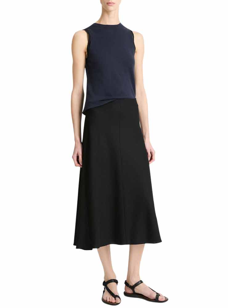 Vince Bias A-Line Skirt black