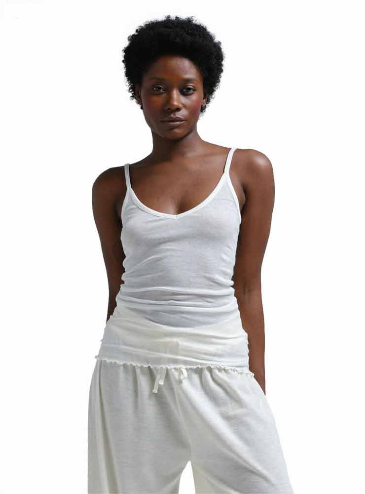 Seamless basic sb1034 cotton spaghetti off white