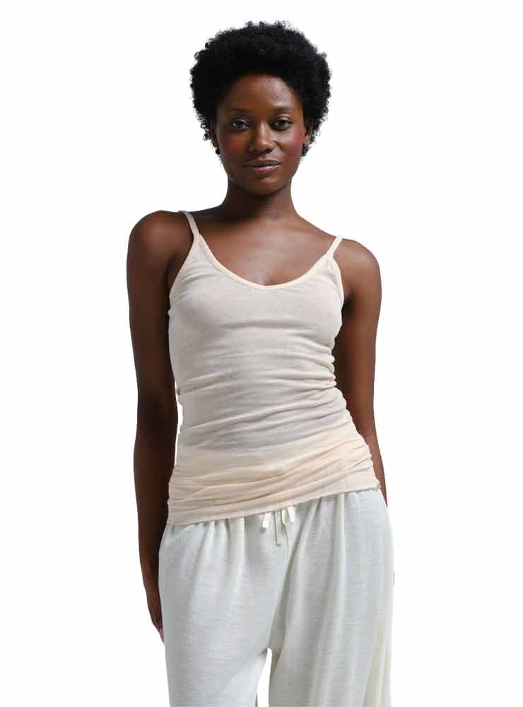 SEAMLESS BASIC SB1034 COTTON SPAGHETTI rosie beige
