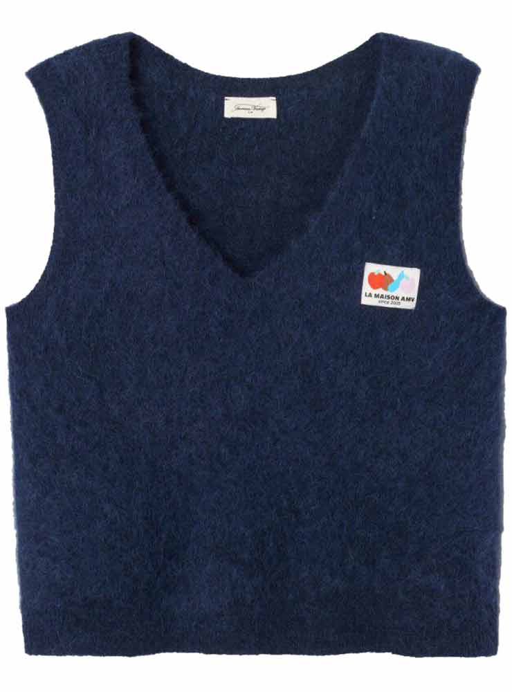 American Vintage nen18a star blue vest