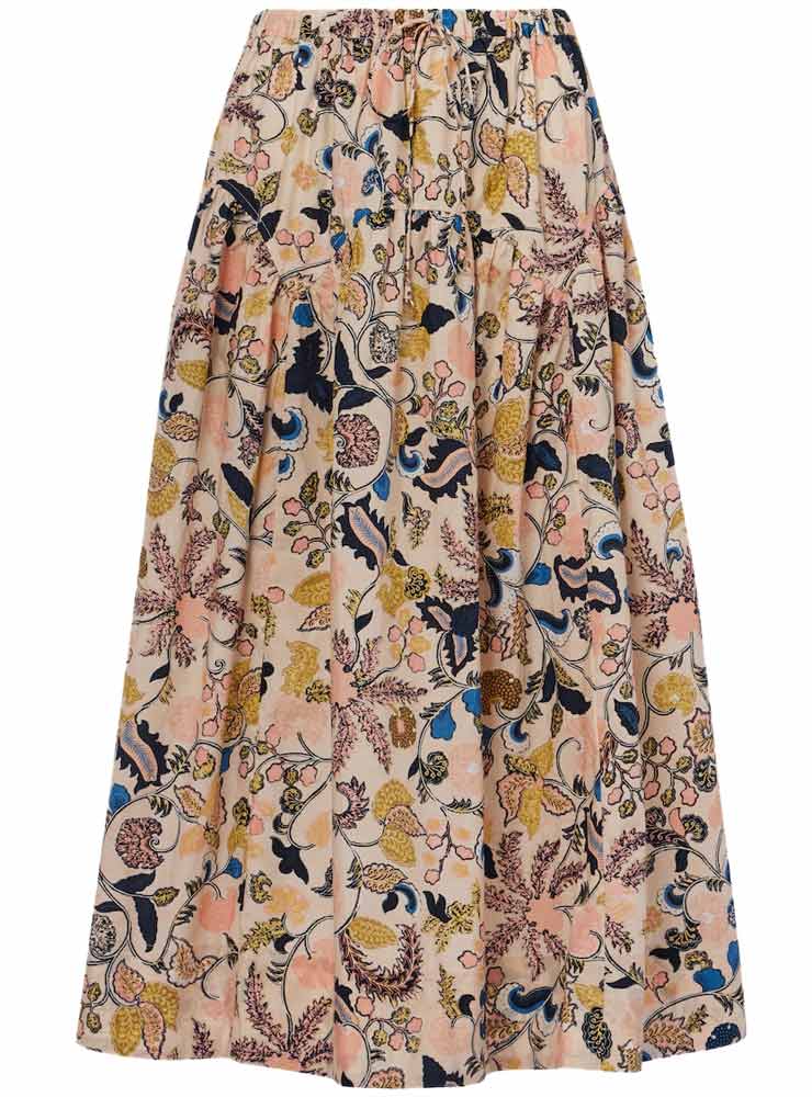 Ulla Johnson rosen tir waist skirt magnolia