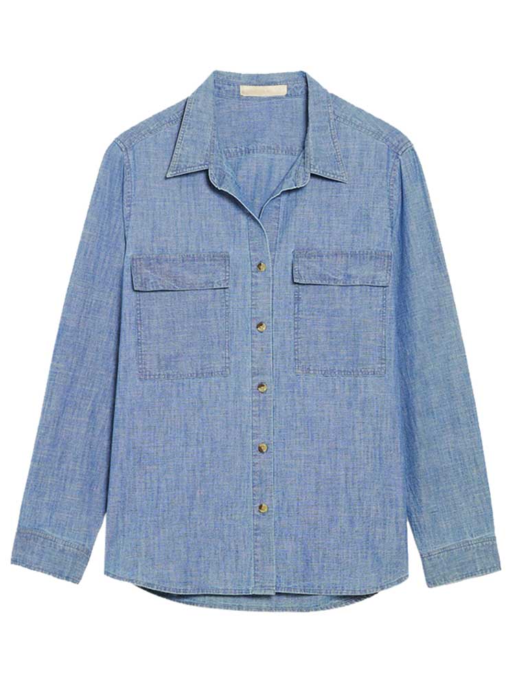 Vanessa Bruno dim denim skjorte bleu