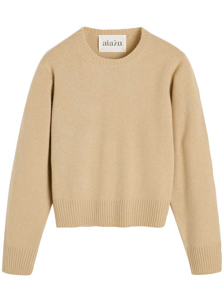 Aiayu Inga sweater pure cashmere Corn