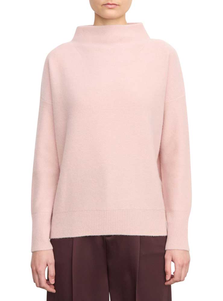 Vince Plush Cashmere Funnel-Neck Sweater ballerina