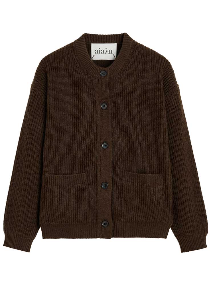 Aiayu Bine cardigan pure sartuul Dark Brown