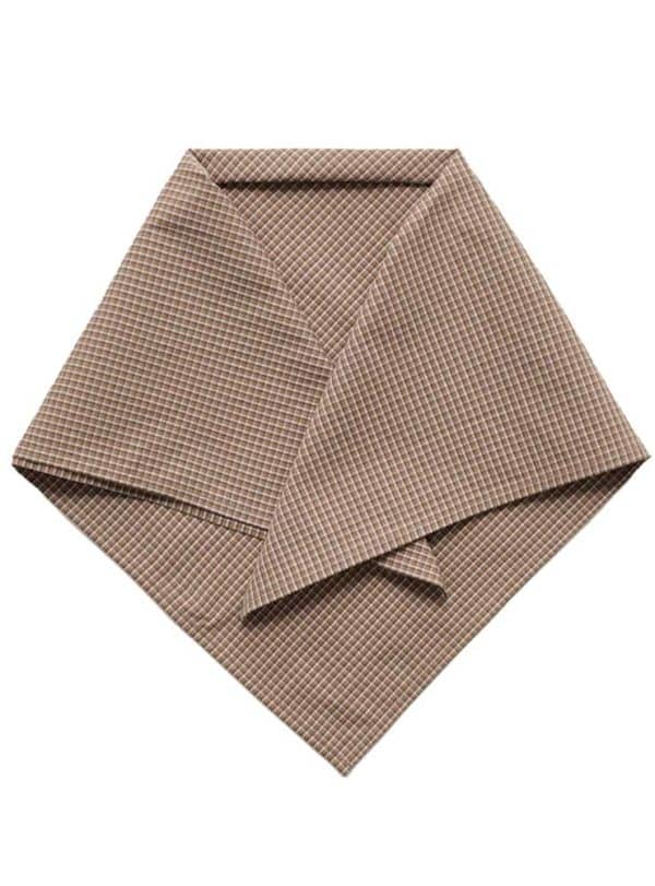 Aiayu Charlie scarf check Mix Fossil