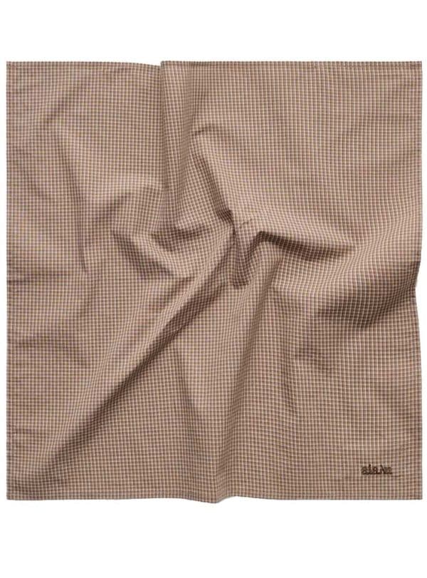 Aiayu Charlie scarf check Mix Fossil