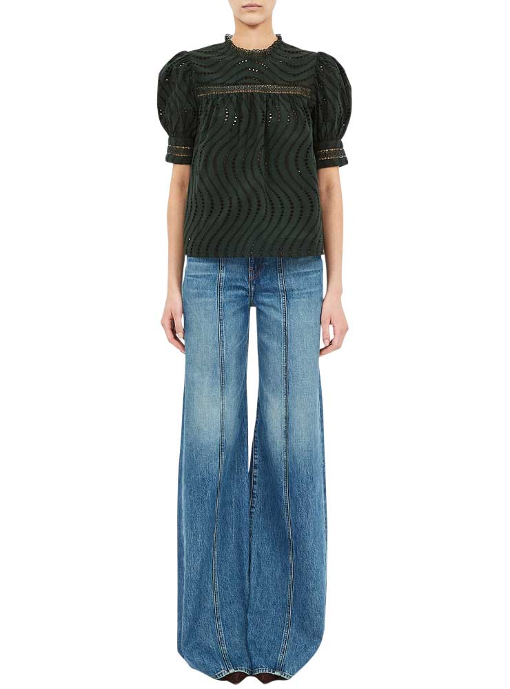 Ulla Johnson virginia lace blouse cypress