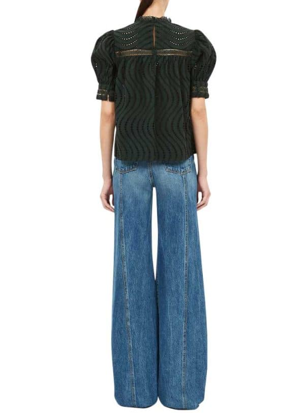 Ulla Johnson virginia lace blouse cypress