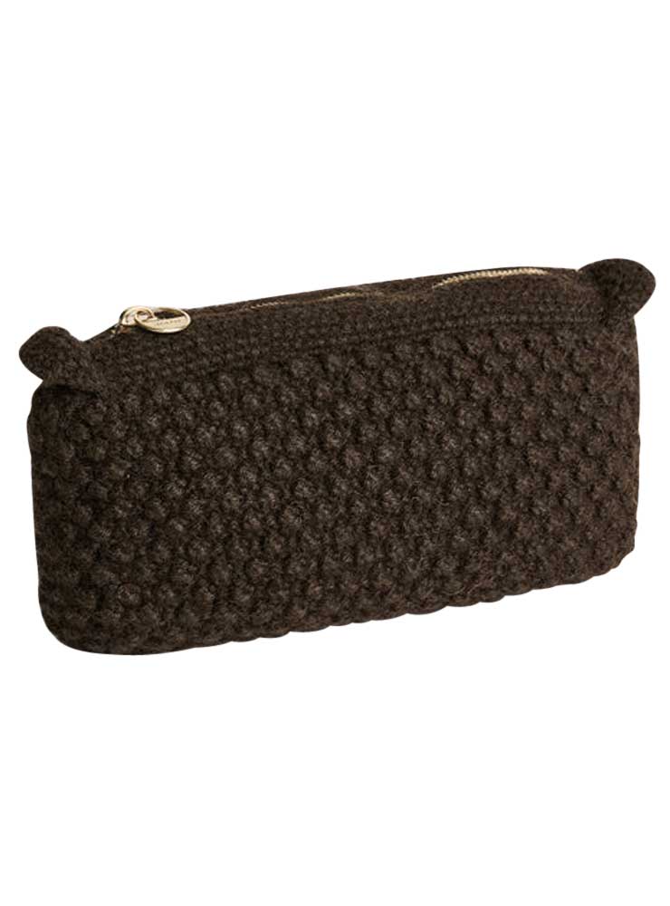 Aiayu Helen classic clutch dark brown