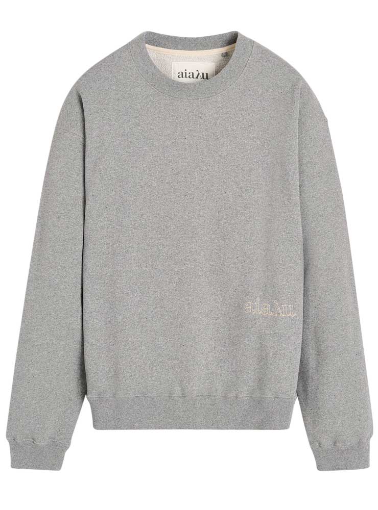 Aiayu Stitched circular sweatshirt Grey Melange